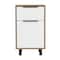 Tuhome Kaia Z Nightstand, One Drawer, One Cabinet, Four Legs, Superior Top, Pine/White MMB7907 - alternate 5